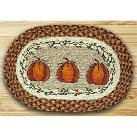 COOKINATOR Oval Shaped Placemat&#44; Harvest Pumpkin CO204727
